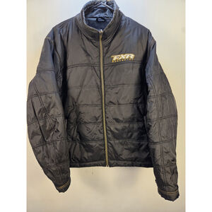 FXR Men's Backshift Pro Winter Jacket Size Medium Black and Yellow Pre-Owned